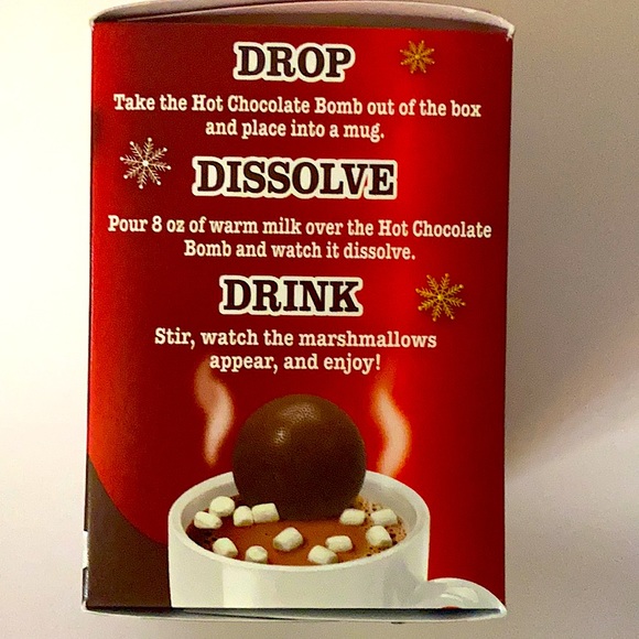 Palmers Hot Chocolate Bomb 💕Perfect for your Favorite hot beverage ~ 1.25 oz - Picture 4 of 10